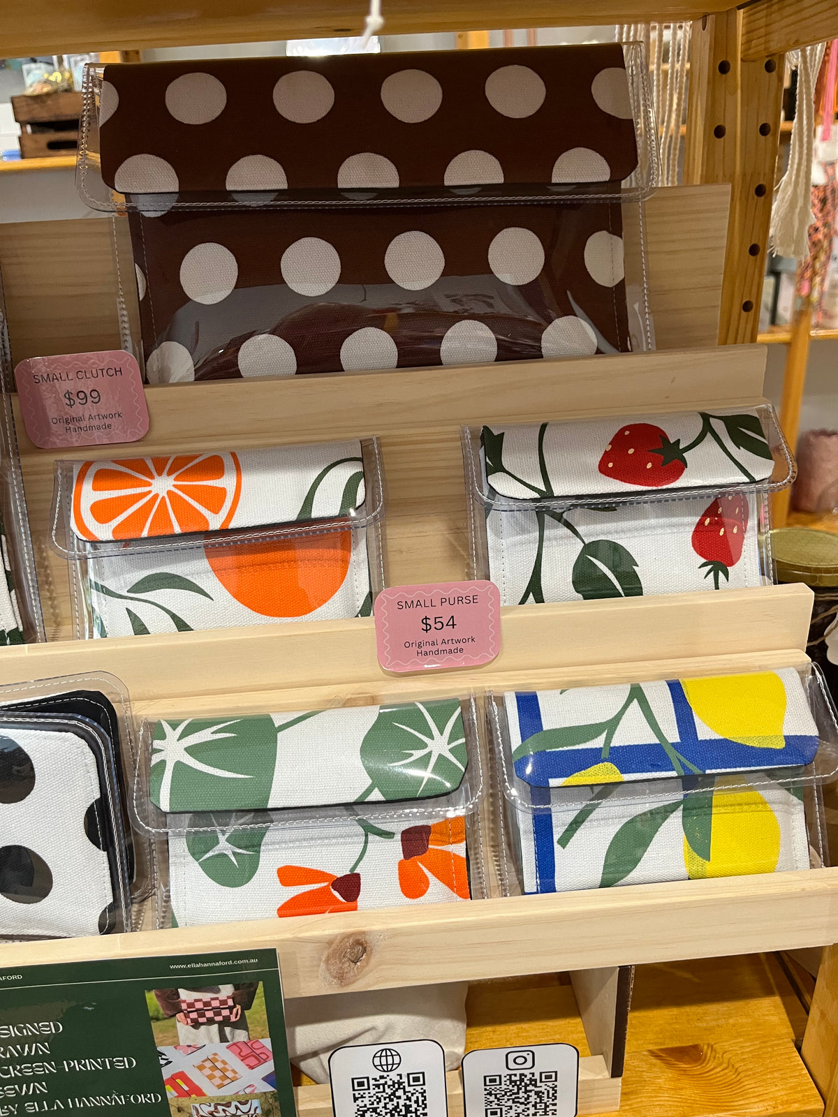 Call ahead: Ella Hannaford - clutches and more