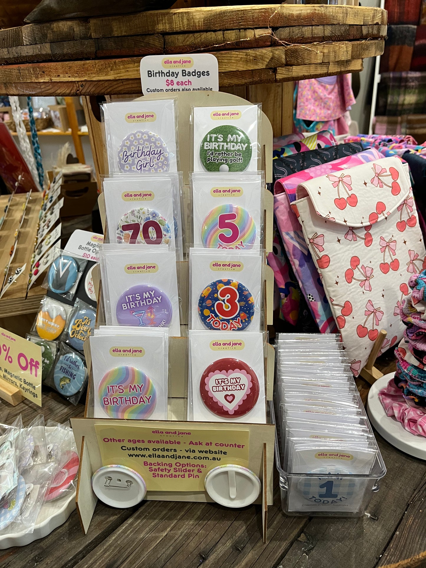 Ella and Jane Creative - Birthday badges and more
